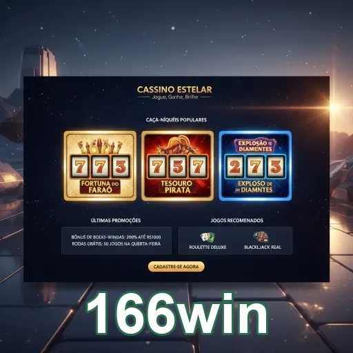 Ilustração de Explore as Promoções da 166win com Saques Rápidos